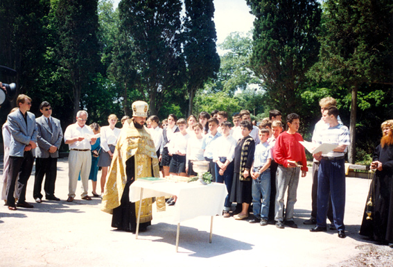 Освящение могилы Н. Я.Данилевского 