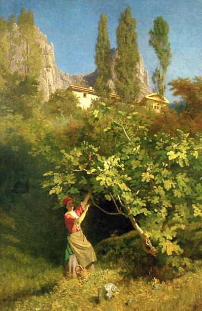 И.Келлер" Татарка Мшатка в приусадебном саду"